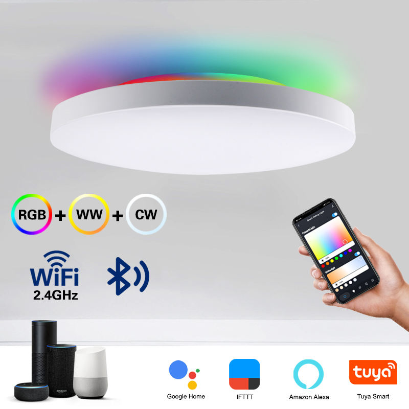 Best sales!!! RGBW smart wifi tuya light ceiling for sitting room